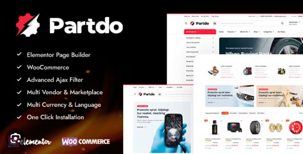 Partdo - Auto Parts and Tools Shop WooCommerce Theme