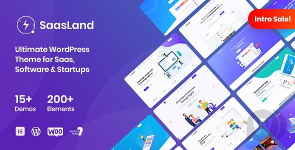 Saasland - MultiPurpose WordPress Theme for Saas Startup