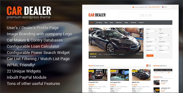 Car Dealership Automotive WordPress Theme – Responsive