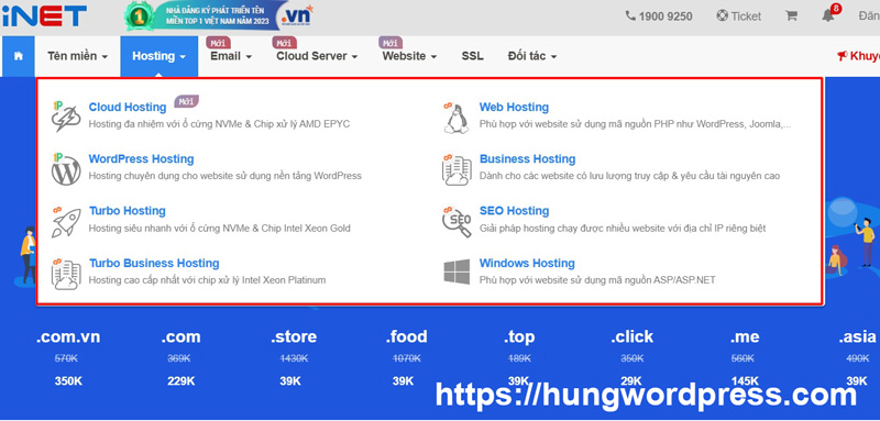 Tổng quan về Hosting iNET