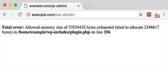 Lỗi “Memory Exhausted” (Allowed memory size exhausted)