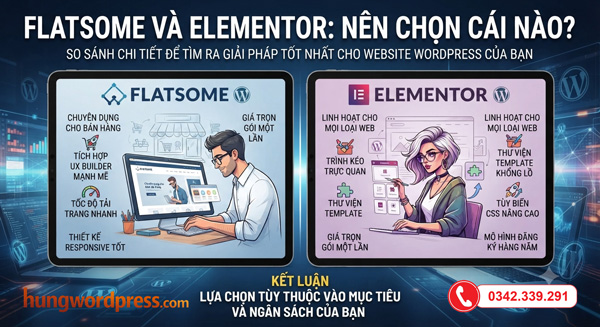 Flatsome và Elementor: nên chọn cái nào?