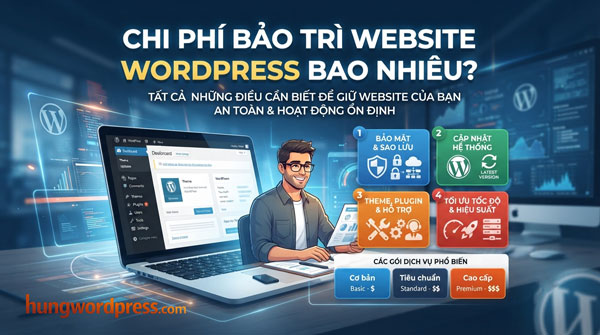 Chi phí bảo trì website WordPress bao nhiêu?