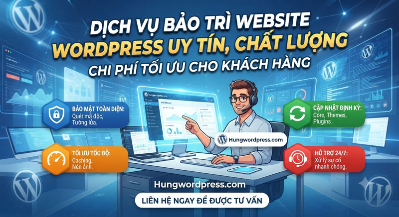 HungWordPress - Dịch vụ bảo trì website WordPress uy tín